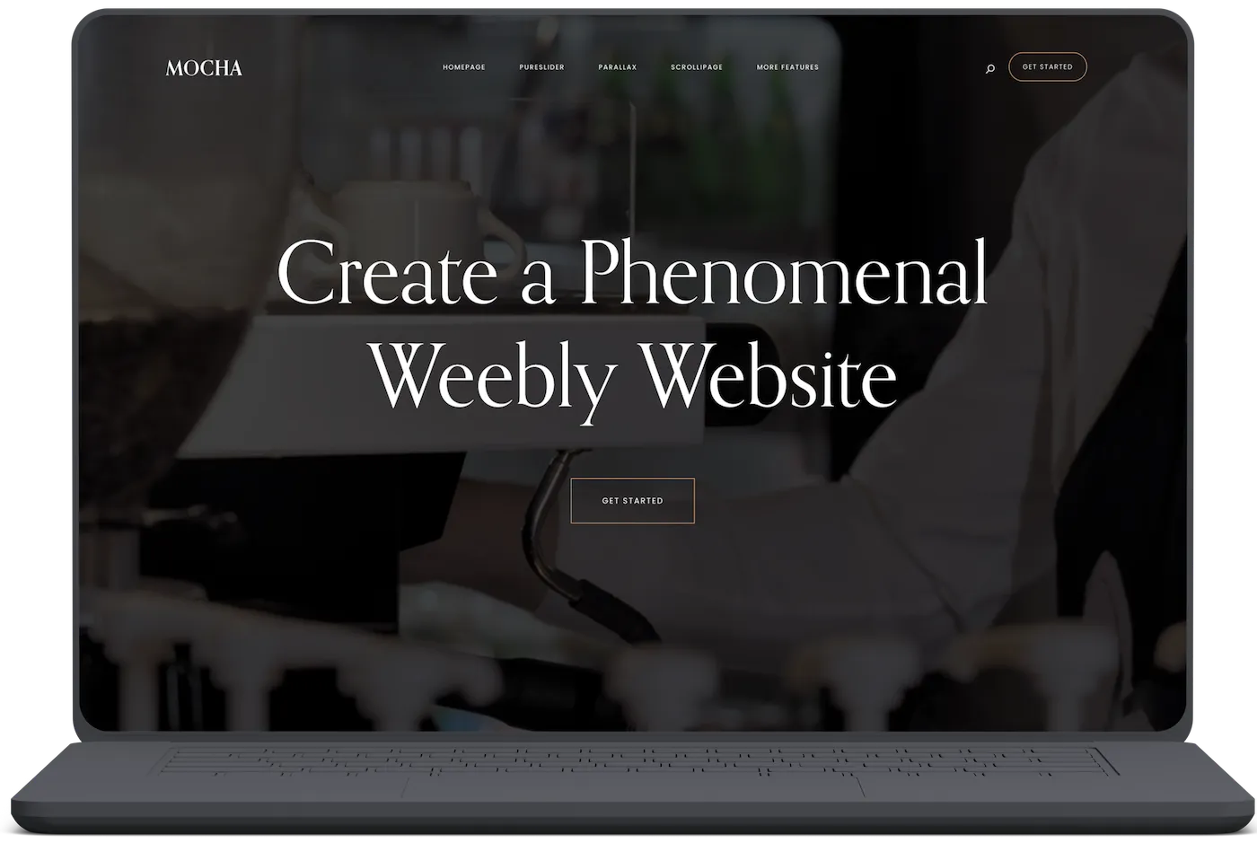 Screenshot of our Mocha theme.