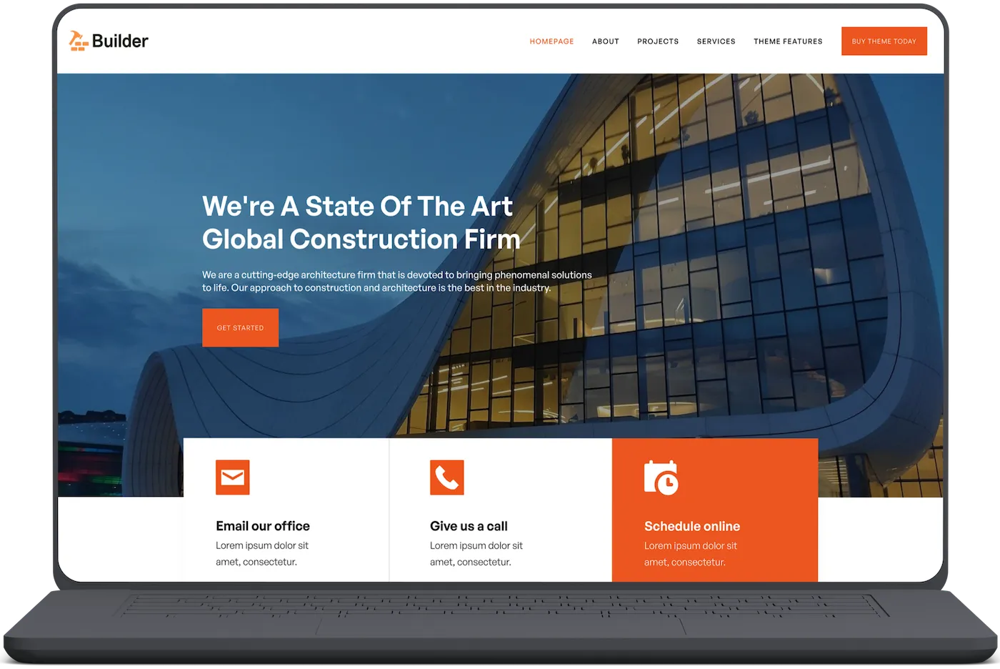 Screenshot of our Builder Theme.