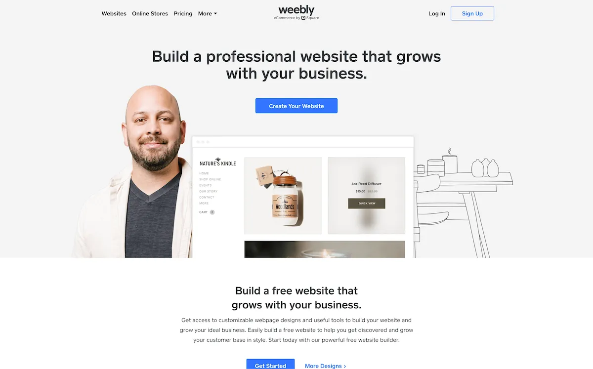 Weebly Website Homepage